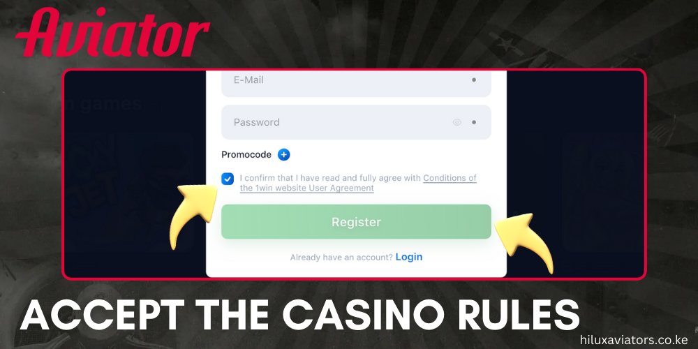 ACCEPT THE CASINO RULES