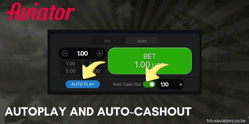 Autoplay and AutoCashout in Aviator