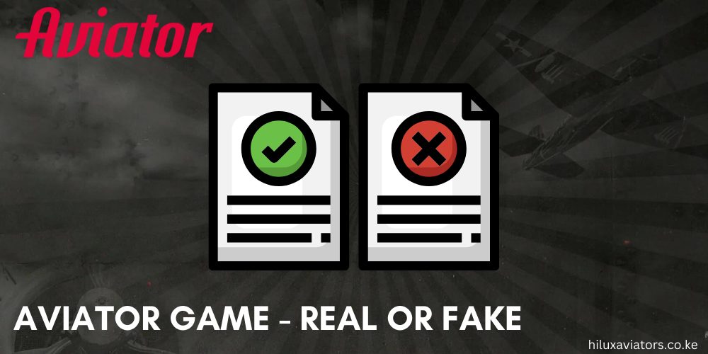 AVIATOR GAME - REAL OR FAKE