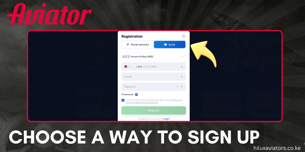 CHOOSE A WAY TO SIGN UP