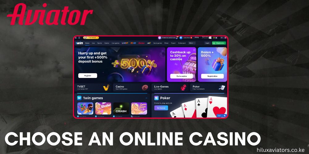 CHOOSE AN ONLINE CASINO