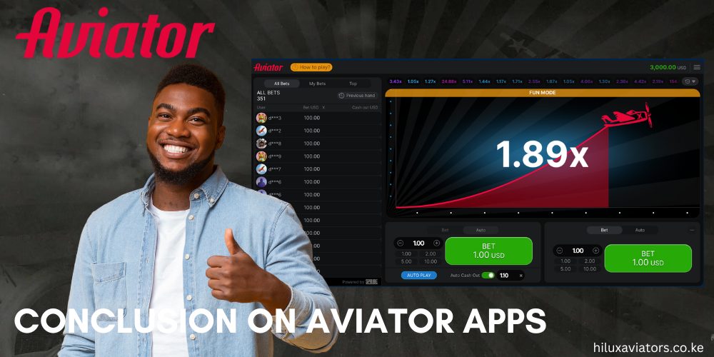 CONCLUSION ON AVIATOR APPS