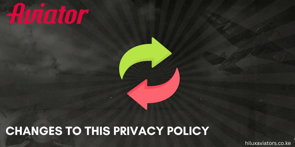 changes to this privacy policy