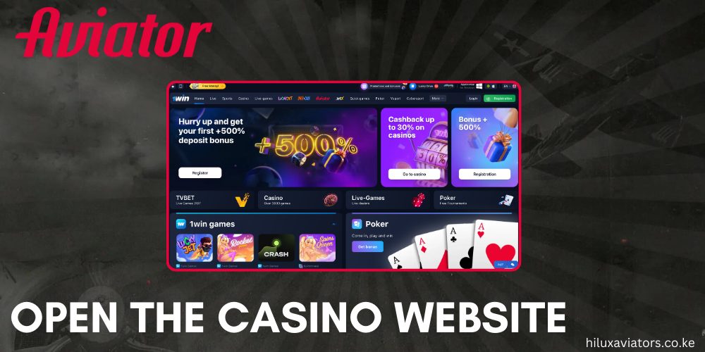 open the casino website